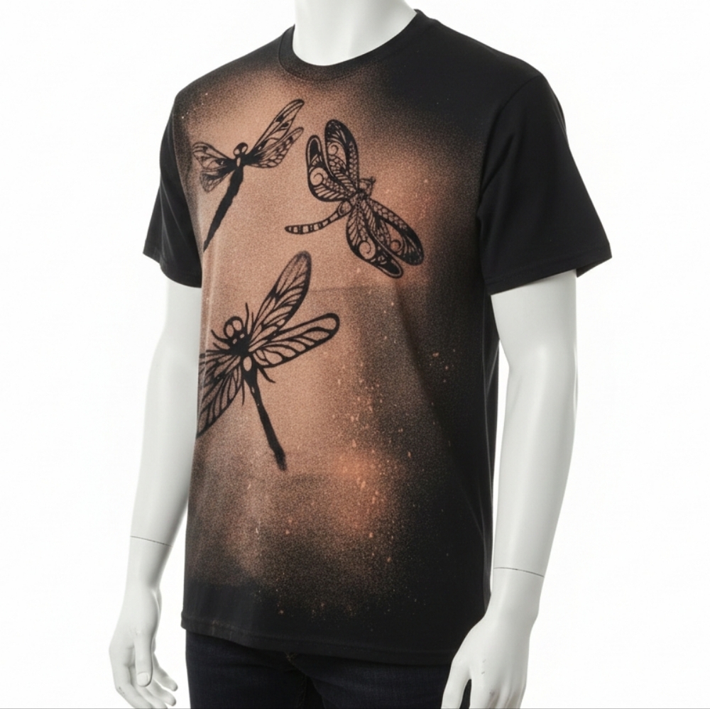 Dragonfly Graphic T-Shirt - Black